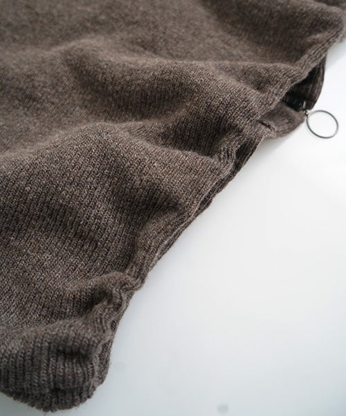 Mochiモチrib knit cardigan [dark mocha/ma26-kn-03] 