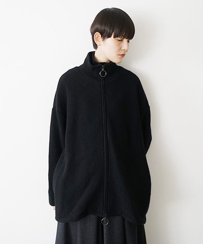  Mochiモチrib knit cardigan [black/ma26-kn-03]