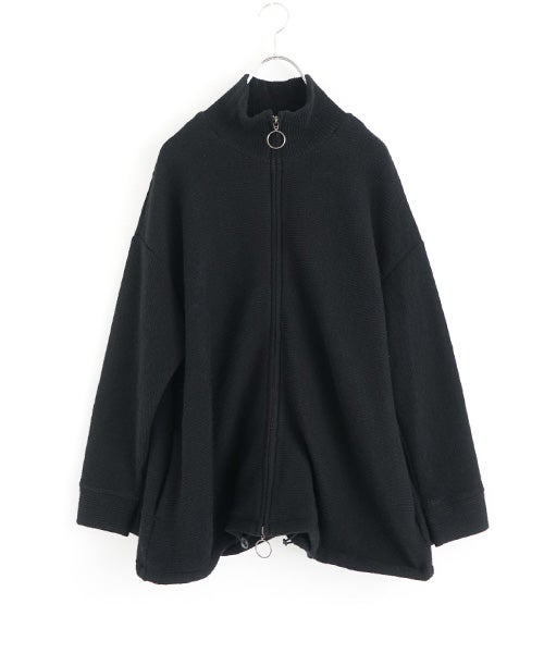  Mochiモチrib knit cardigan [black/ma26-kn-03]