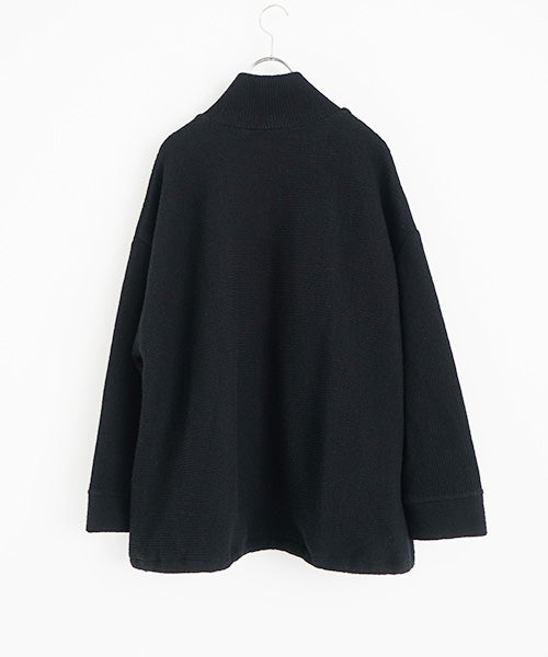  Mochiモチrib knit cardigan [black/ma26-kn-03]