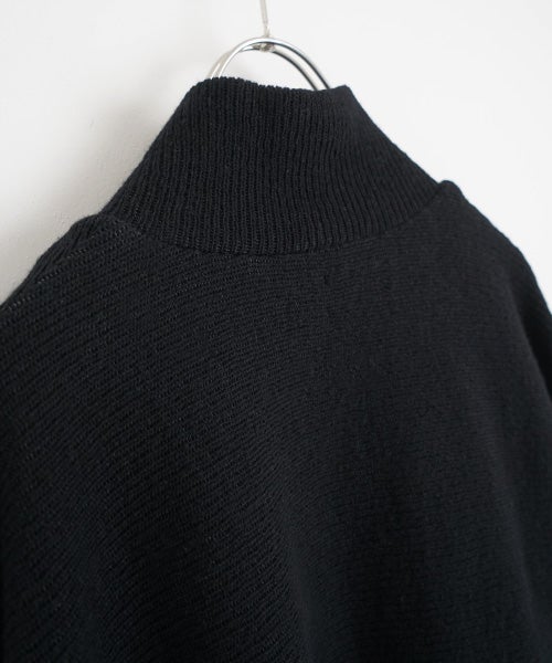  Mochiモチrib knit cardigan [black/ma26-kn-03]