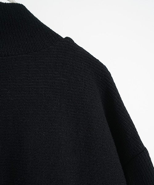  Mochiモチrib knit cardigan [black/ma26-kn-03]