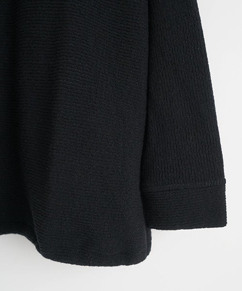 Mochiモチrib knit cardigan [black/ma26-kn-03]
