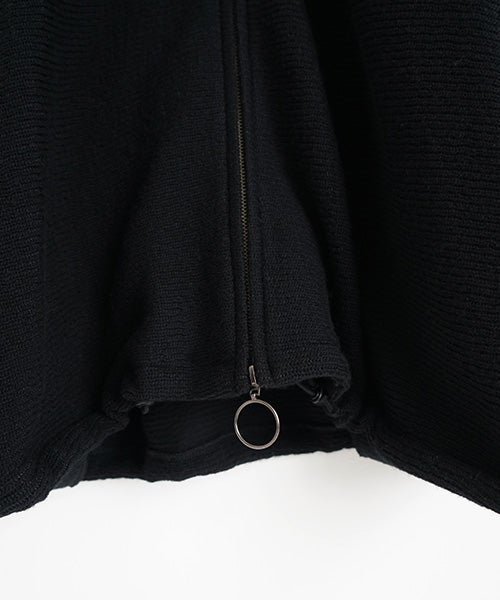  Mochiモチrib knit cardigan [black/ma26-kn-03]