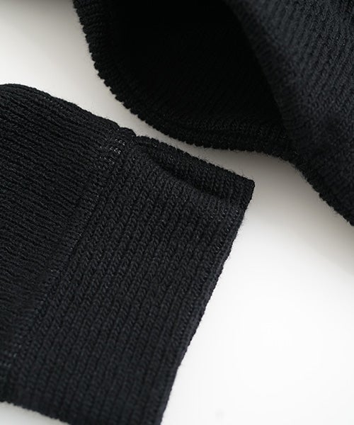  Mochiモチrib knit cardigan [black/ma26-kn-03]