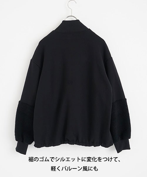 Mochiモチsweat blouson [black/ma25hm-jk-01]