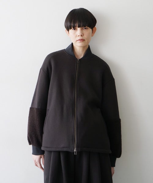 Mochiモチsweat blouson [darK kmocha/ma25hm-jk-01]