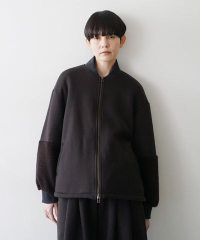 Mochiモチsweat blouson [darK kmocha/ma25hm-jk-01]