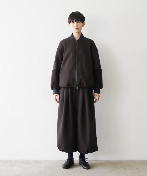 Mochiモチsweat blouson [darK kmocha/ma25hm-jk-01]