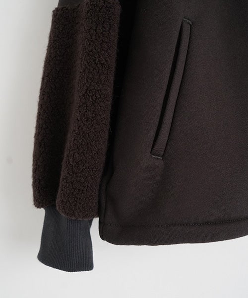 Mochiモチsweat blouson [darK kmocha/ma25hm-jk-01]