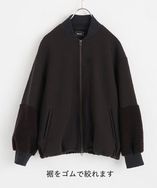 Mochiモチsweat blouson [darK kmocha/ma25hm-jk-01]