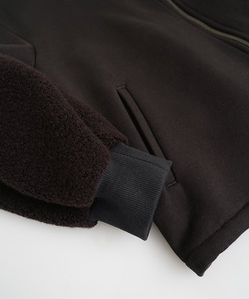 Mochiモチsweat blouson [darK kmocha/ma25hm-jk-01]
