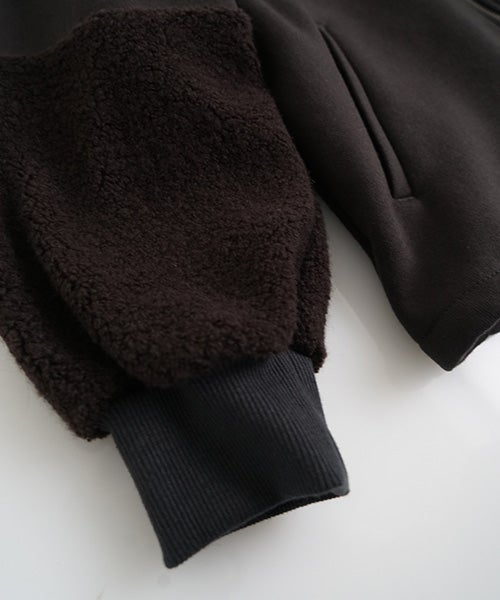 Mochiモチsweat blouson [darK kmocha/ma25hm-jk-01]