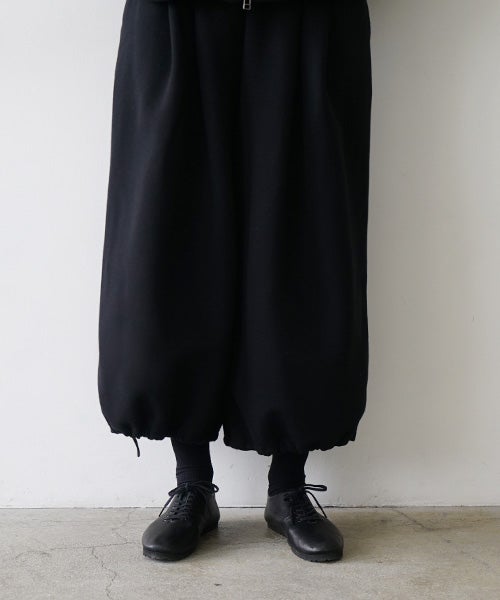  Mochiモチ sweat tuck wide pants　 [black/ma25hm-pt-01]