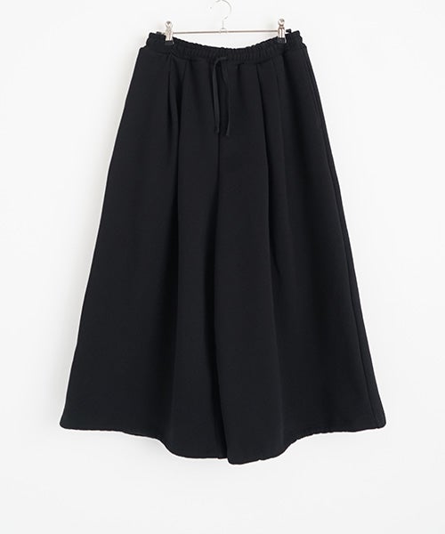 Mochiモチ sweat tuck wide pants　 [black/ma25hm-pt-01]