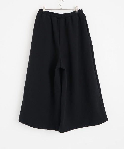  Mochiモチ sweat tuck wide pants　 [black/ma25hm-pt-01]
