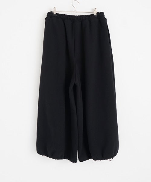  Mochiモチ sweat tuck wide pants　 [black/ma25hm-pt-01]
