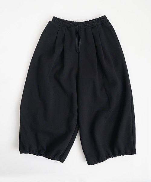  Mochiモチ sweat tuck wide pants　 [black/ma25hm-pt-01]