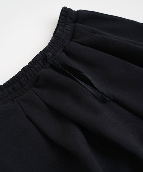  Mochiモチ sweat tuck wide pants　 [black/ma25hm-pt-01]