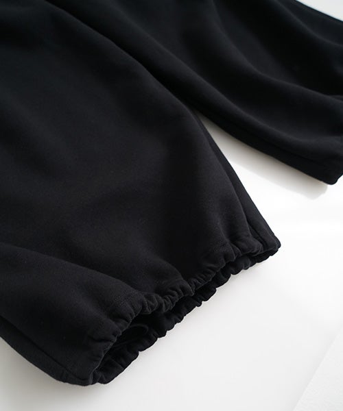  Mochiモチ sweat tuck wide pants　 [black/ma25hm-pt-01]