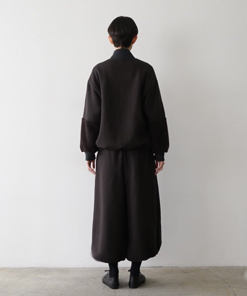 Mochiモチsweat tuck wide pants [darkmocha/ma25hm-pt-01] 