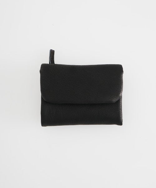 Mochiモチtrifold wallet (dark brown/ma-pro-28)鹿革 3つ折り財布