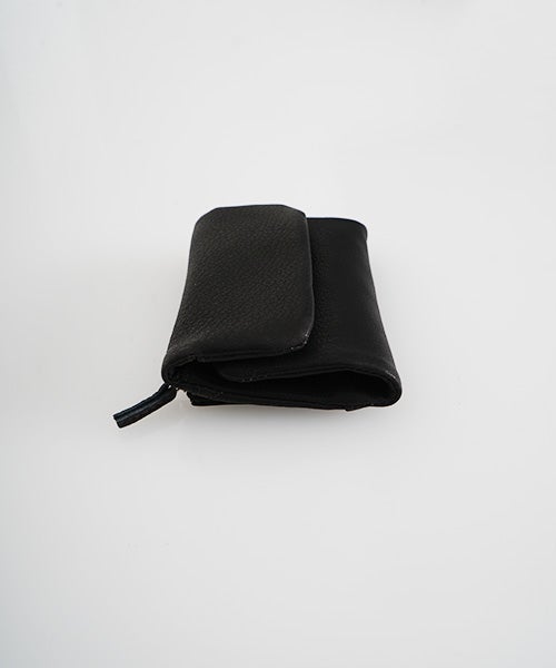 Mochiモチtrifold wallet (dark brown/ma-pro-28)鹿革 3つ折り財布