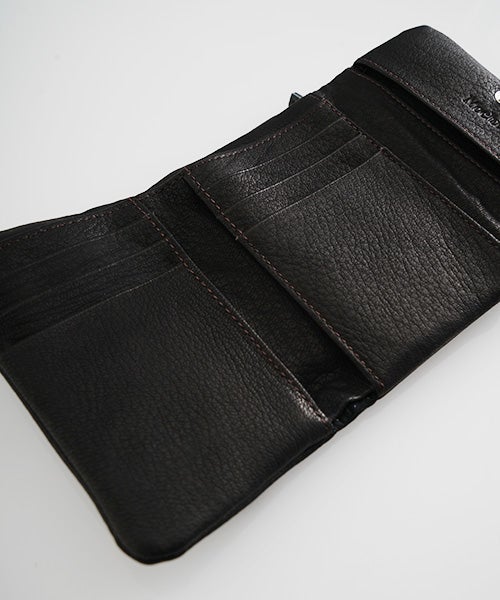 Mochiモチtrifold wallet (dark brown/ma-pro-28)鹿革 3つ折り財布