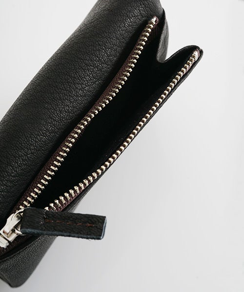 Mochiモチtrifold wallet (dark brown/ma-pro-28)鹿革 3つ折り財布